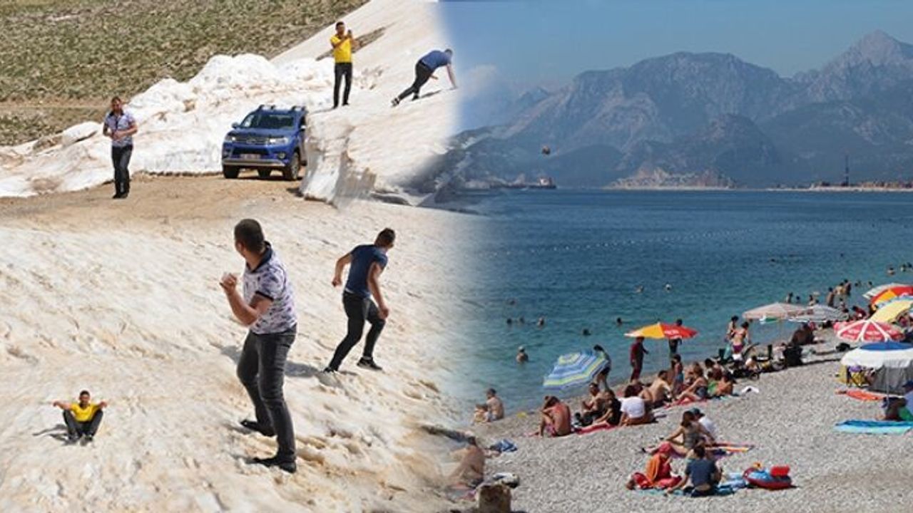 Kar ve deniz keyfi bir arada!
