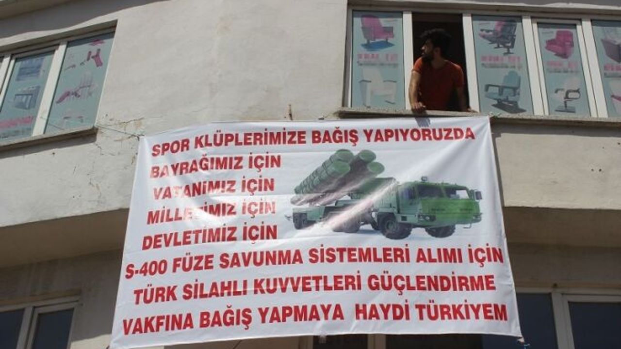 Bursa'da S-400 füzelerine destek kampanyası
