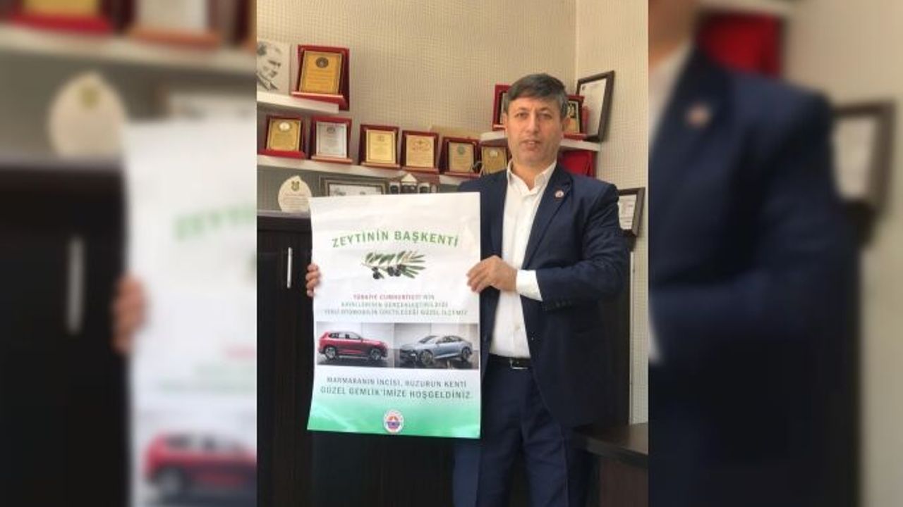 Gemlik'in girişlerine yerli otomobil ve zeytin başkenti tabelâsı teklifi