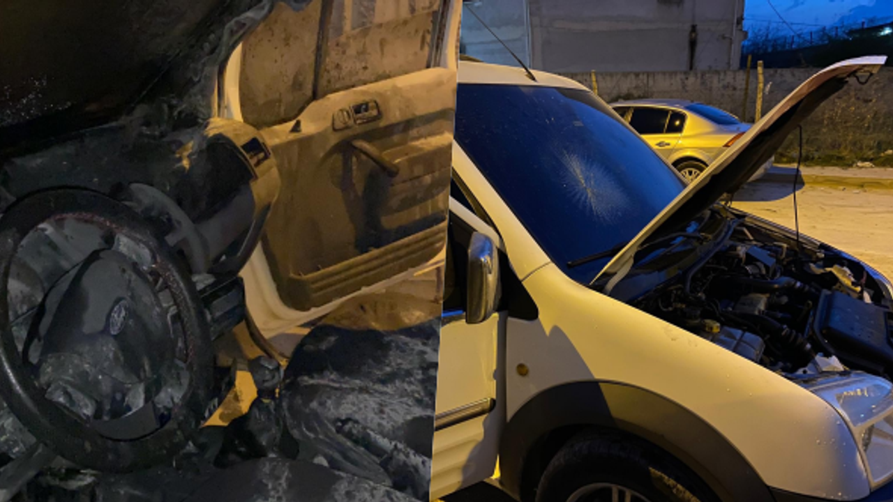 BURSA'DA ALEV ALAN OTOMOBİL KULLANILMAZ HALE GELDİ