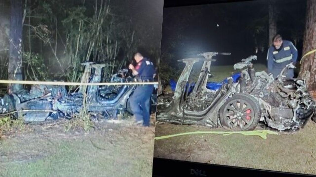 DİREKSİYONDA KİMSENİN OLMADIĞI TESLA ARACI KAZA YAPTI: 2 KİŞİ ÖLDÜ