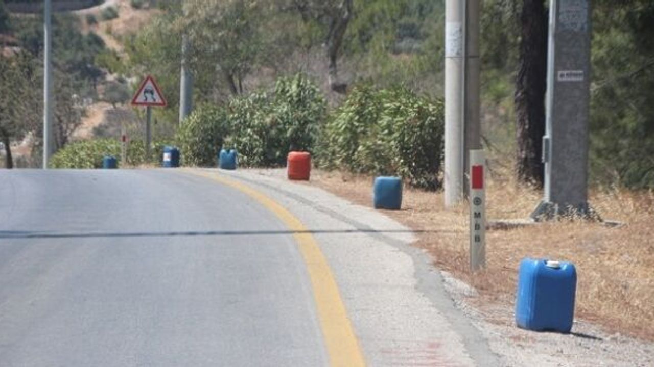 BODRUM'DA YANGINA KARŞI YÜZLERCE BİDONLU ÖNLEM
