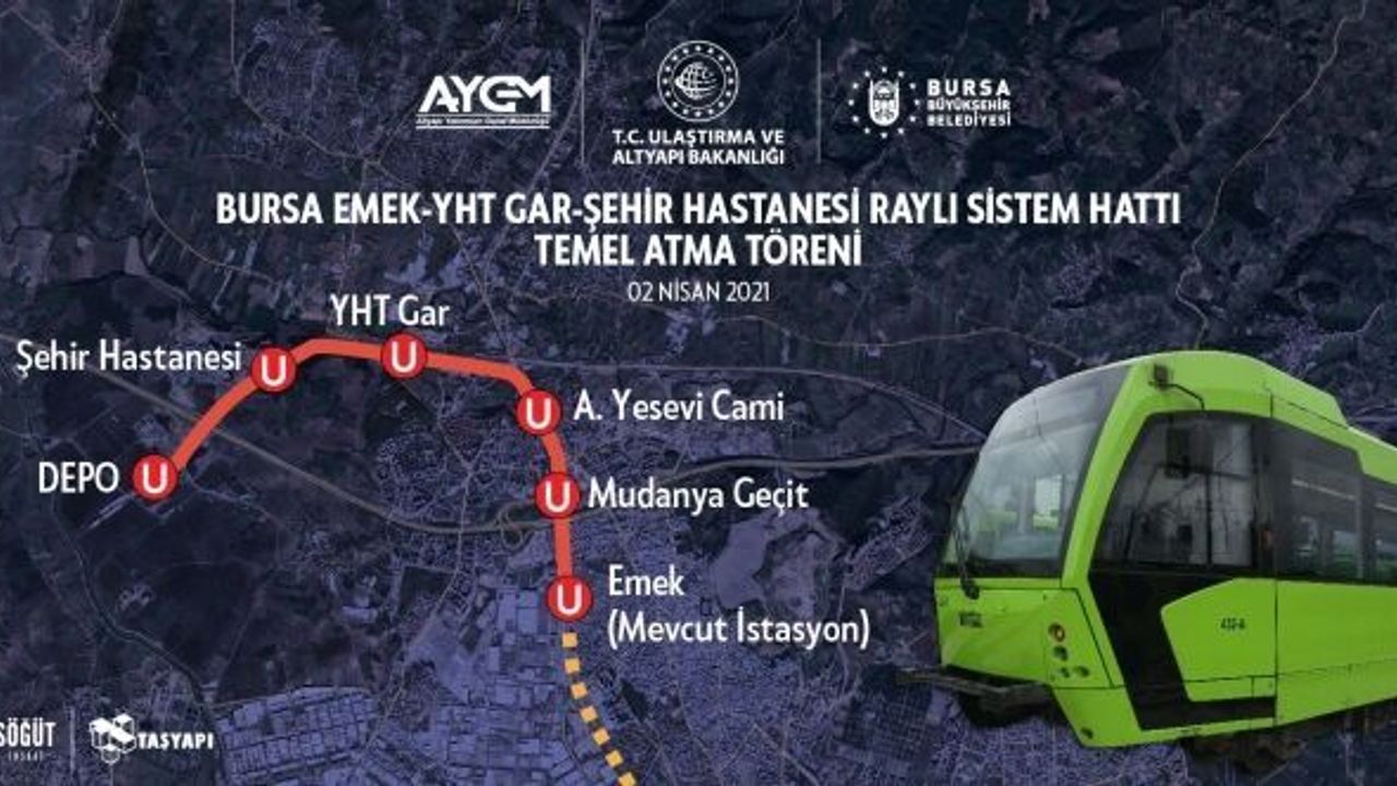 BURSA'NIN BEKLEDİĞİ DEV PROJE BAŞLIYOR! İşte yeni metro durakları