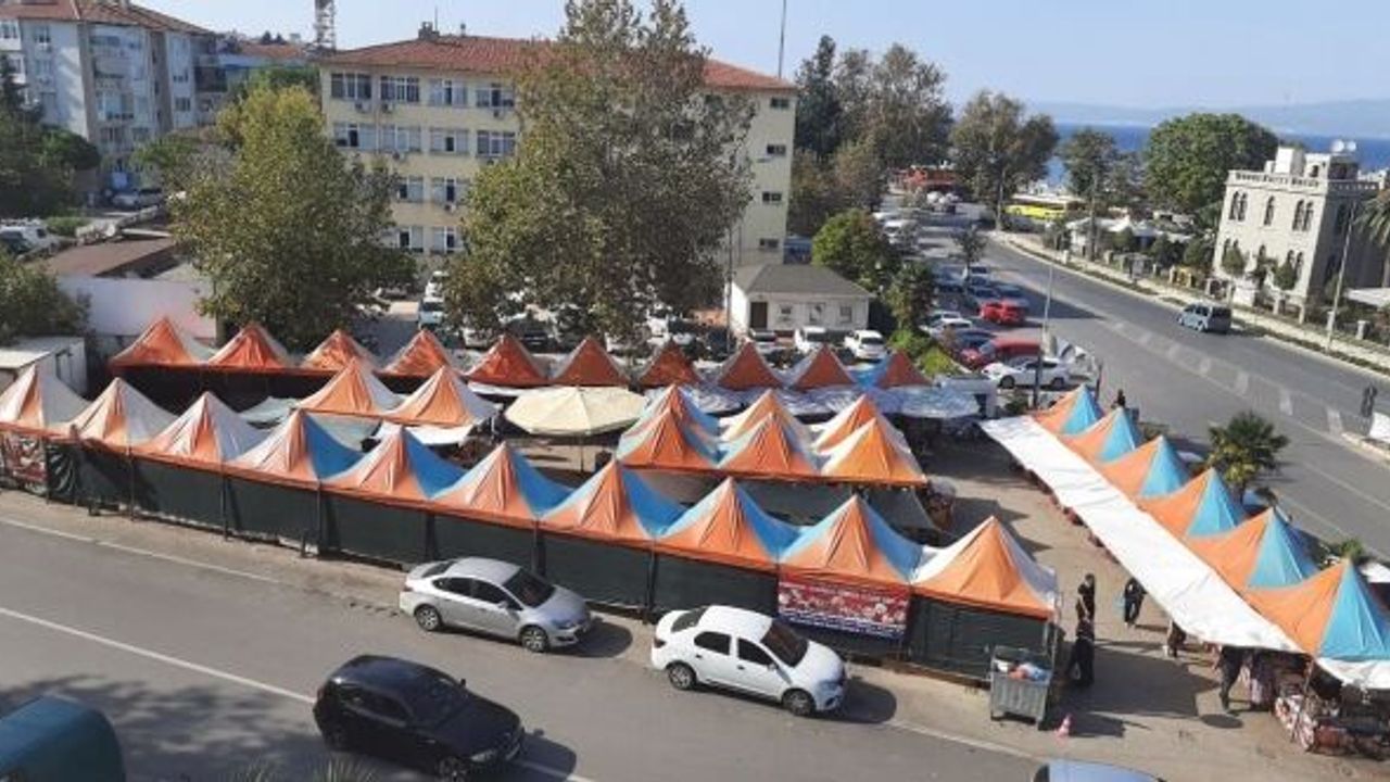 MUDANYA'DA TEPKİLER ÜZERİNE PAZAR KALDIRILDI
