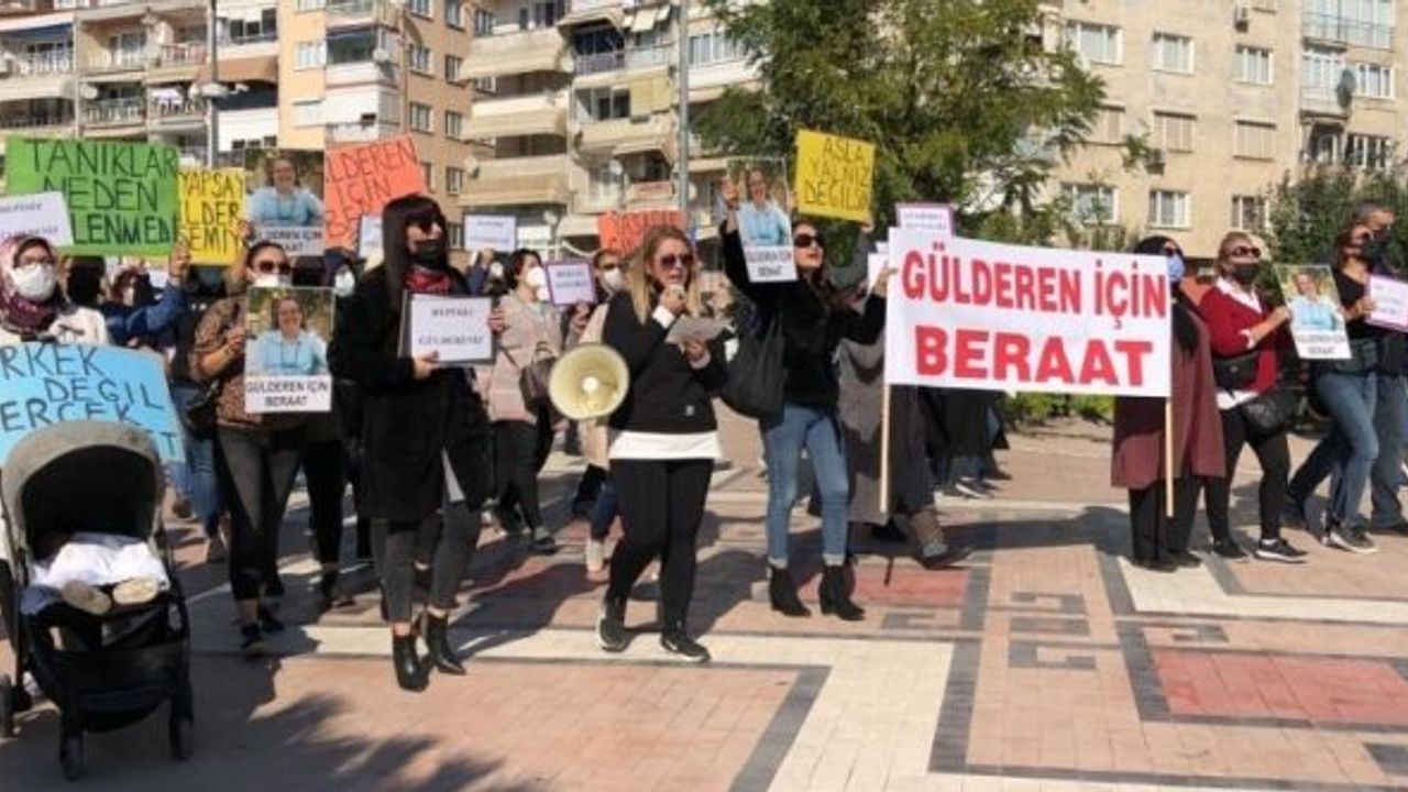 BURSALI KADINLAR 'GÜLDEREN YEŞİLDAĞ' İÇİN ADALET İSTEDİ