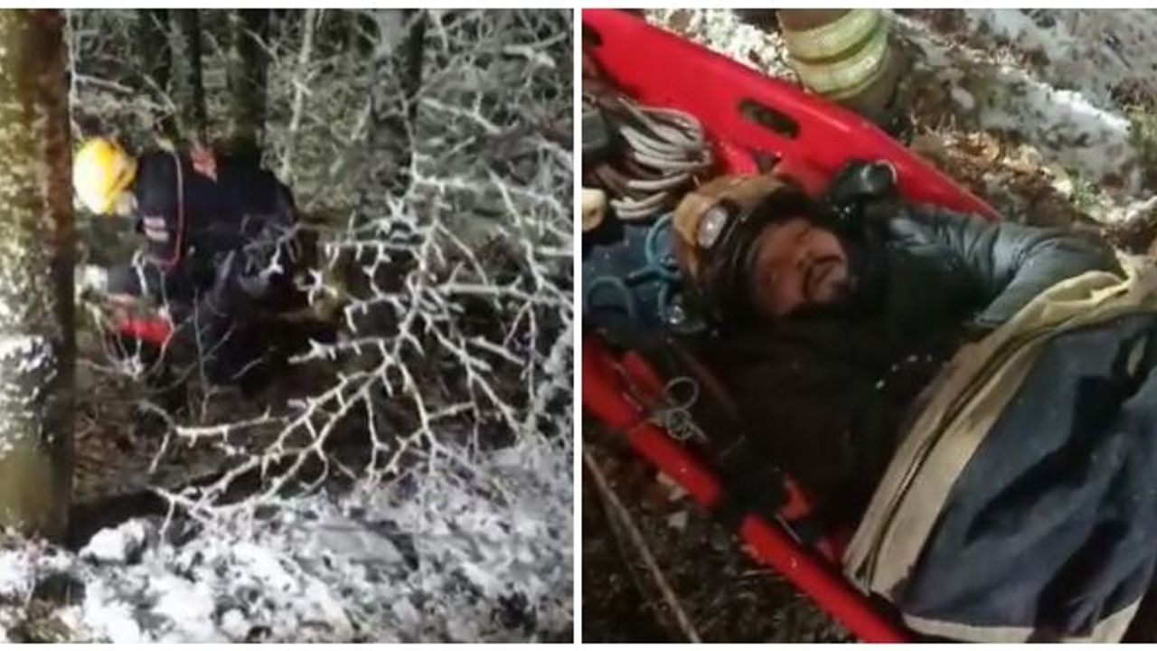 200 METRELİK UÇURUMA YUVARLANDI EŞİ HABER VERDİ