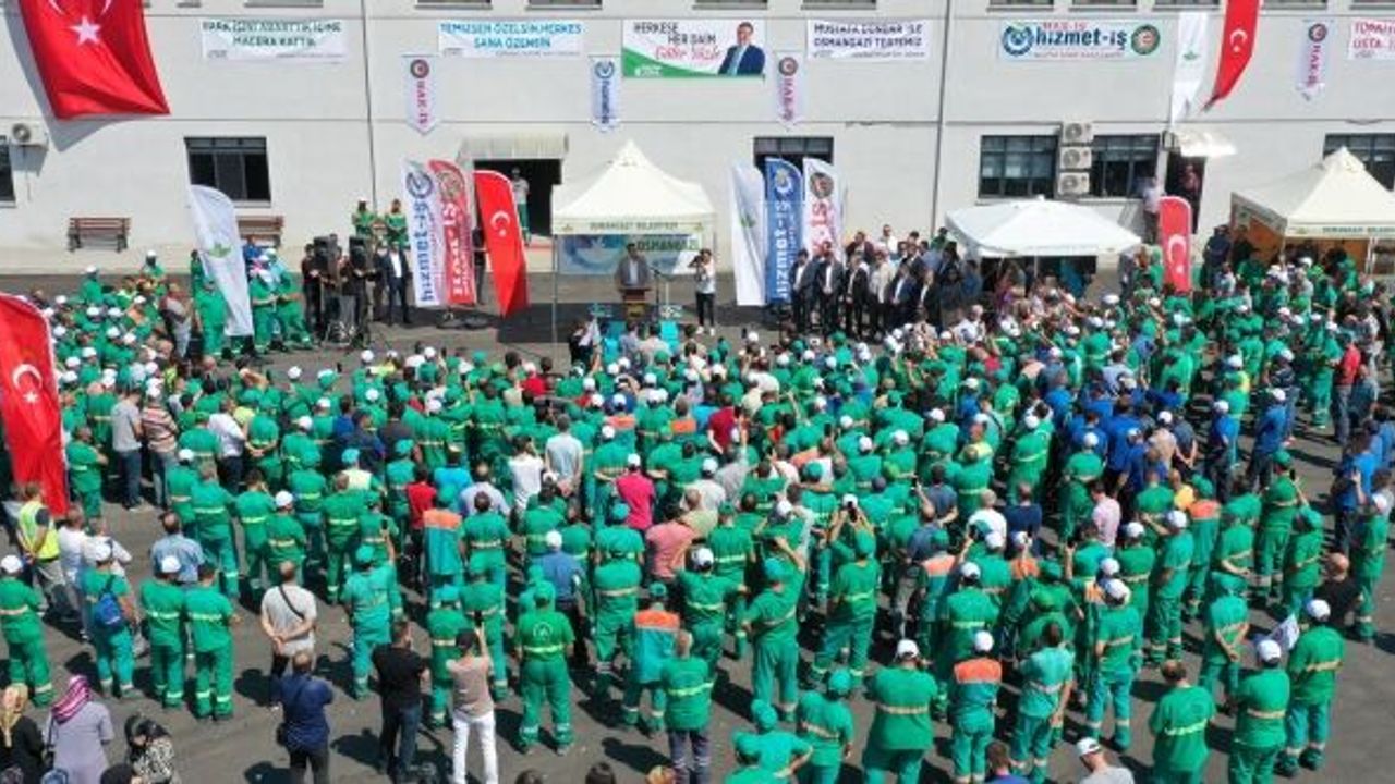 OSMANGAZİ BELEDİYESİ İŞÇİLERE YÜZDE 100 ZAM YAPTI
