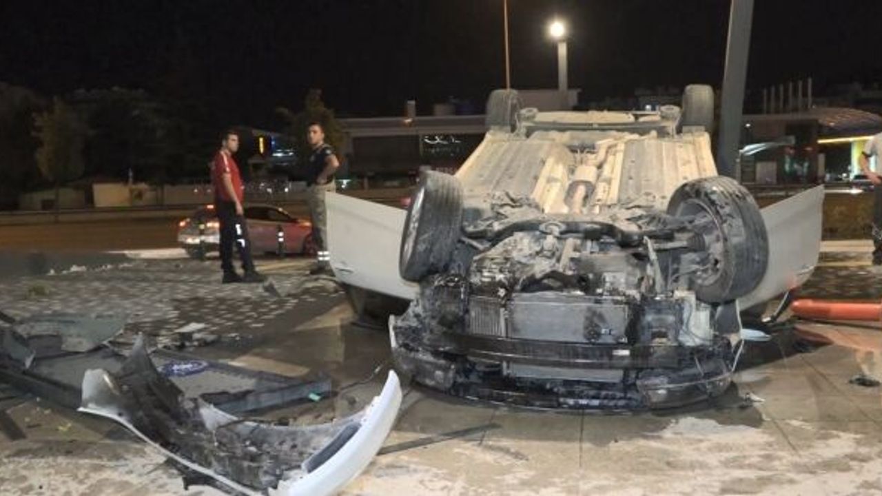 BURSA'DA ALKOLLÜ SÜRÜCÜ YÜRÜYÜŞ PARKURUNA UÇTU