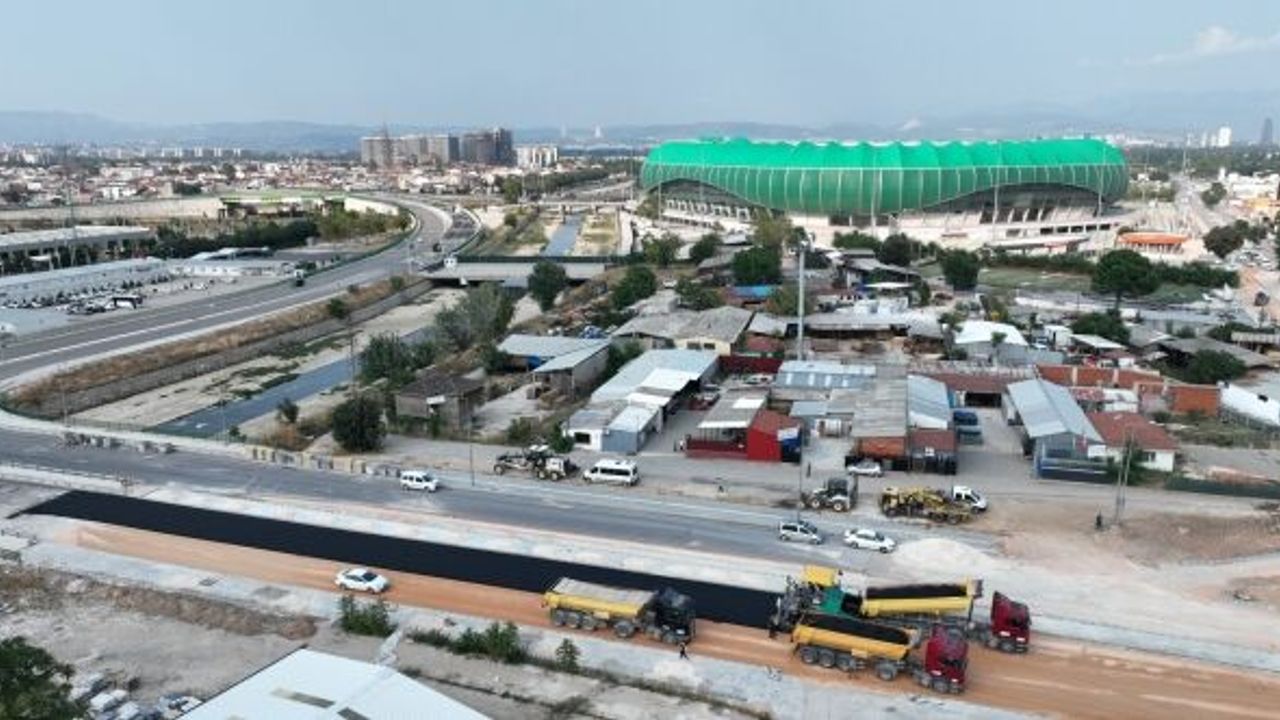 BURSA TRAFİĞİNE NEFES ALDIRACAK HAYRAN CADDE'DE SONA GELİNDİ