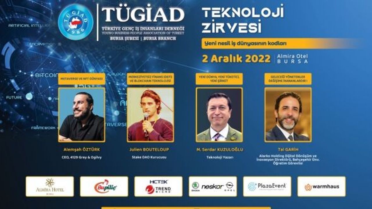 TÜGİAD BURSA ŞUBESİ, “TEKNOLOJİ ZİRVESİ” DÜZENLİYOR