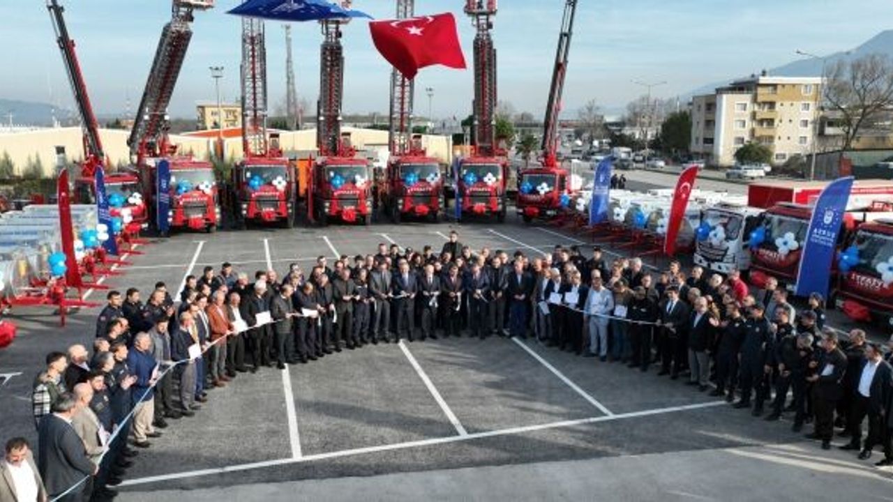 BURSA İTFAİYESİ YENİ ARAÇLARLA GÜÇLENİYOR
