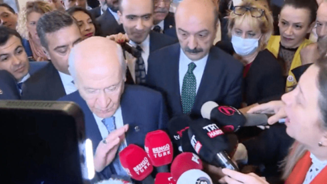 BAHÇELİ, SİNAN ATEŞ CİNAYETİNİ SORAN GAZETECİYİ BÖYLE TERSLEDİ