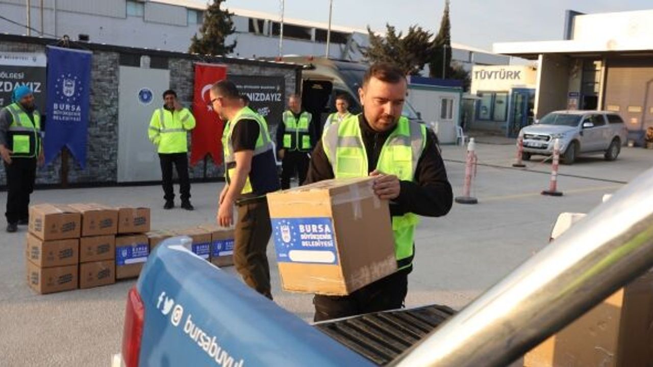BÜYÜKŞEHİR KOORDİNASYONUNDA HATAY'A YARDIMLAR SÜRÜYOR