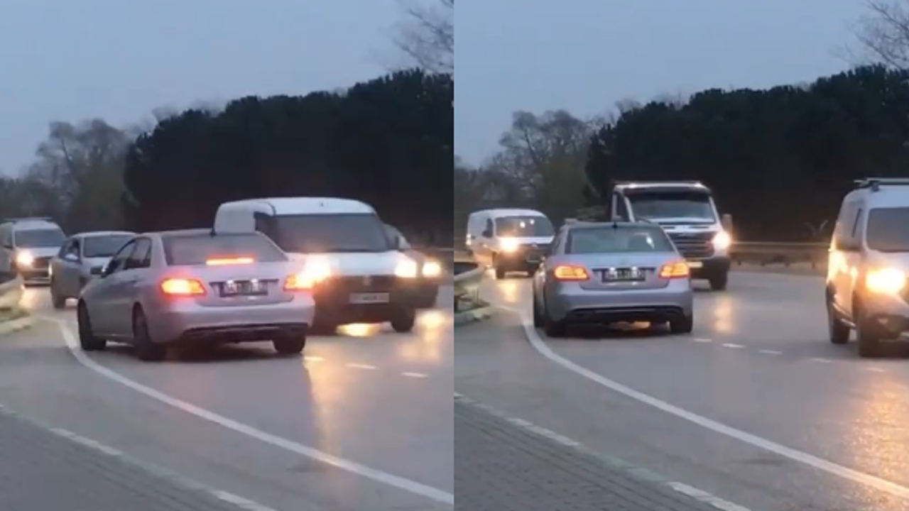 BURSA'DA TERS ŞERİTTEN GİDEN OTOMOBİL, ÖLÜME MEYDAN OKUDU