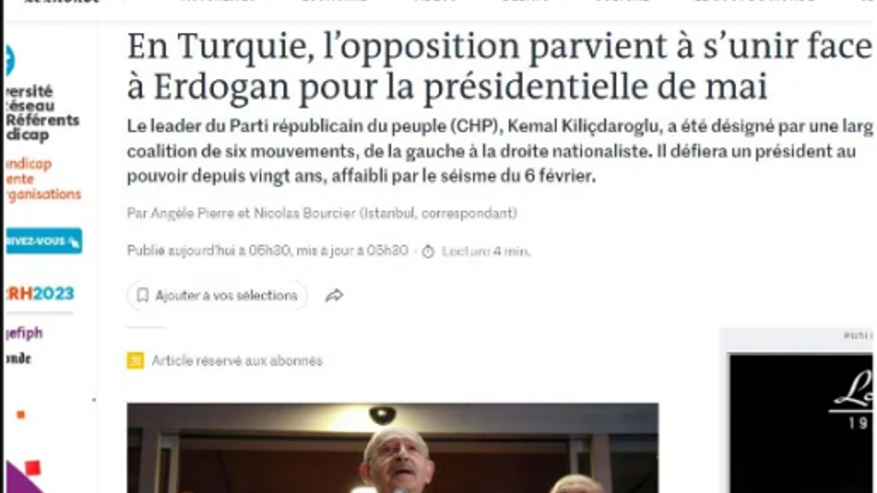DÜNYA KILIÇDAROĞLU'NUN ADAYLIĞINI BÖYLE GÖRDÜ