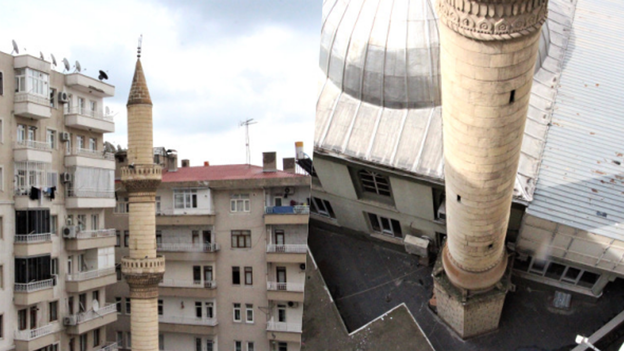 ENDİŞE VEREN MİNARE, HER AN YIKILABİLİR