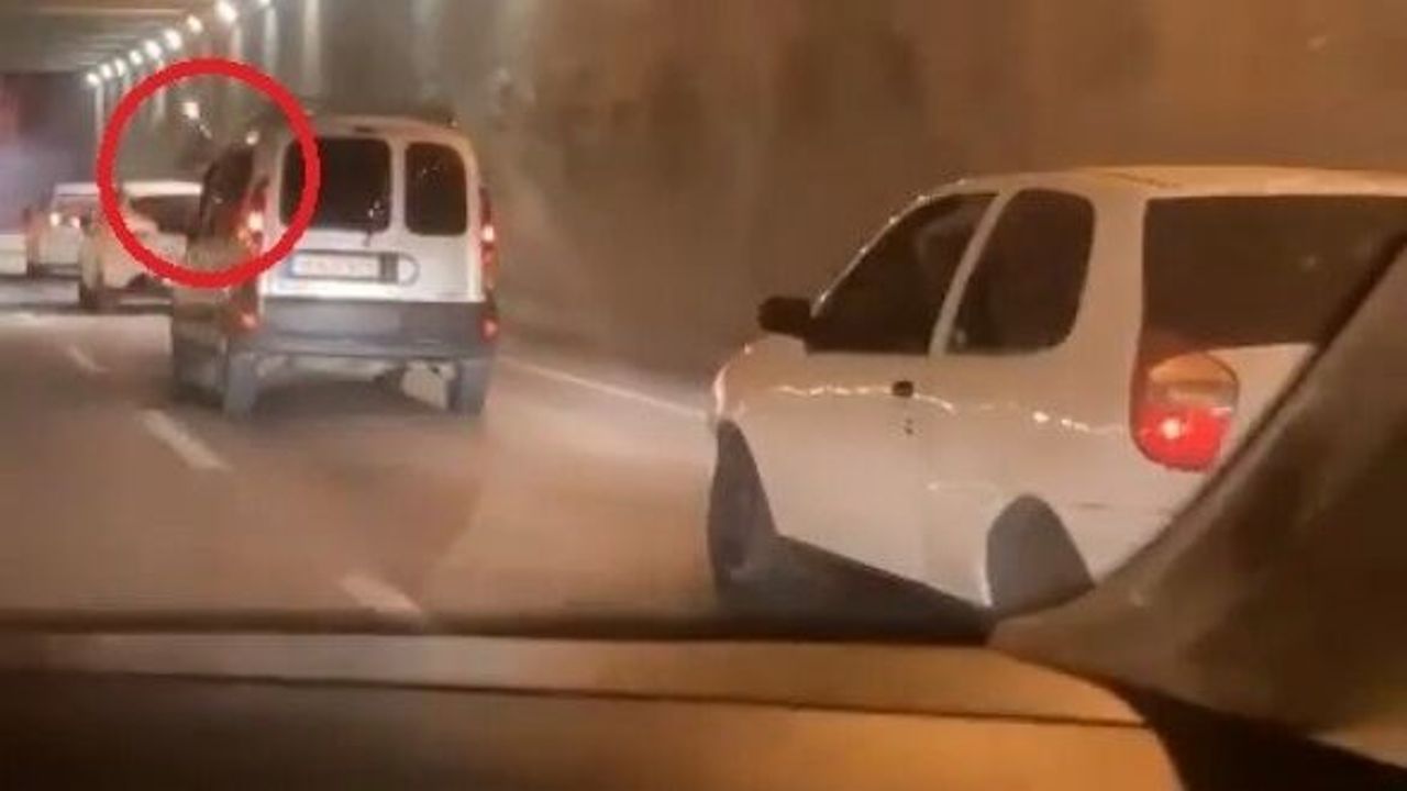 BURSA'DA DÜĞÜN KONVOYU TÜNELDE ATEŞ AÇTI