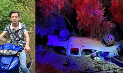 TARLAYA UÇAN GENÇ SÜRÜCÜ HAYATINI KAYBETTİ