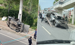 BURSA'DA HURDAYA DÖNEN ARAÇTAN SAĞ ÇIKTILAR