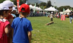 Bursa Uluslararası Spor Festivali’nde çocuklar doyasıya eğlendi