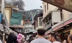 Bursa’da Tarihi Uzun Çarşı'da korkutan yangın