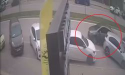 Bursa'da el freni çekilmeyi unutulan araç kazaya böyle karıştı