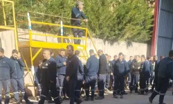 Bursa'da işçiler eylemde