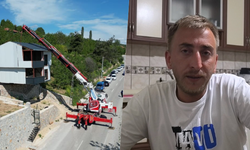Evini vinçle taşıyan kişi konuştu