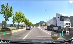 Bursa'da otobanda tersten giden TIR trafiğe tehlikeye attı