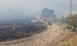 Orhaneli'de çıkan yangın sebebiyle köy tahliye edildi