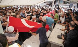 Yangın şehitlerine son veda