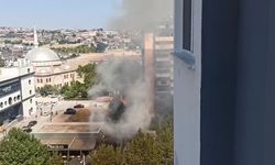 Şehrin merkezindeki alevler korku yaşattı