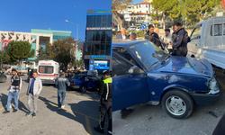 Bursa'da direksiyon hakimiyetini kaybetti, kamyonete çarptı