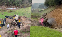 Bursa'da Off-road yarışında kontrolden çıkan araç böyle takla attı