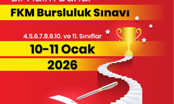 FKM Eğitim Kurumları 2026 Bursluluk Sınavı başvuruları devam ediyor: %100’e varan başarı bursları...