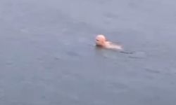 Bursa’da dondurucu soğukta deniz keyfi