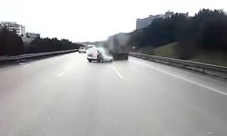 Bursa'da otoyolda facianın eşiğinden dönüldü