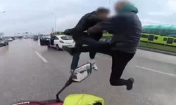 Uçan tekmelerin sonu gözaltında bitti