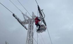 Uludağ'da telesiyej arızası: 40 tatilci mahsur kaldı