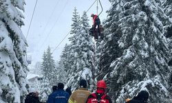 Uludağ'da telesiyej arızası: Mahsur kalan tüm tatilciler kurtarıldı