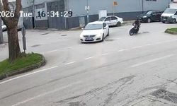 Bursa’da Motosikletli Ölümle Burun Buruna Geldi