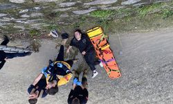Ölümle yaşam arasında 10 dakika: dereye düşen genç kurtarıldı