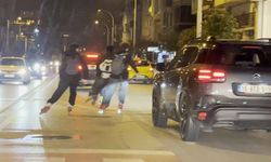 Bursa’da Patenli Gençlerden Trafikte Tehlikeli Anlar