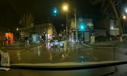 Ana caddede tehlikeli drift: O anlar kamerada