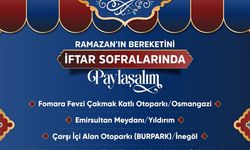 Bursa Büyükşehir Belediyesi sabit iftar noktaları hizmete açıldı