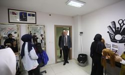 Başkan Taban'dan İNESMEK kursiyerlerine ziyaret