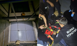 Bursa'da asansör boşluğuna düşen genç ağır yaralandı