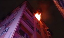 Bursa'da 6 katlı binada yangın paniği