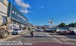 Bursa'da saniyelerle ölümden döndü