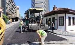 Bursa'da 650 ton asfalt serildi